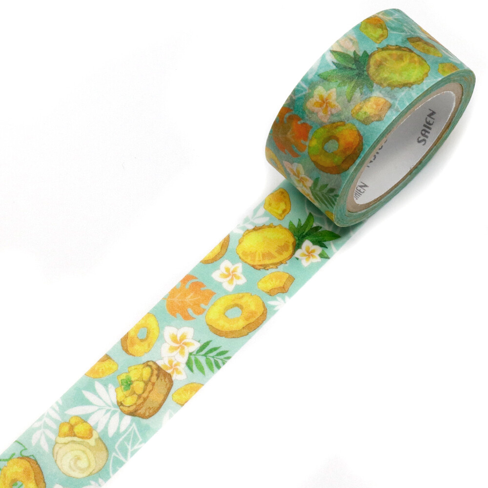 SAIEN Pineapple Washi Tape – 20mm x 7m