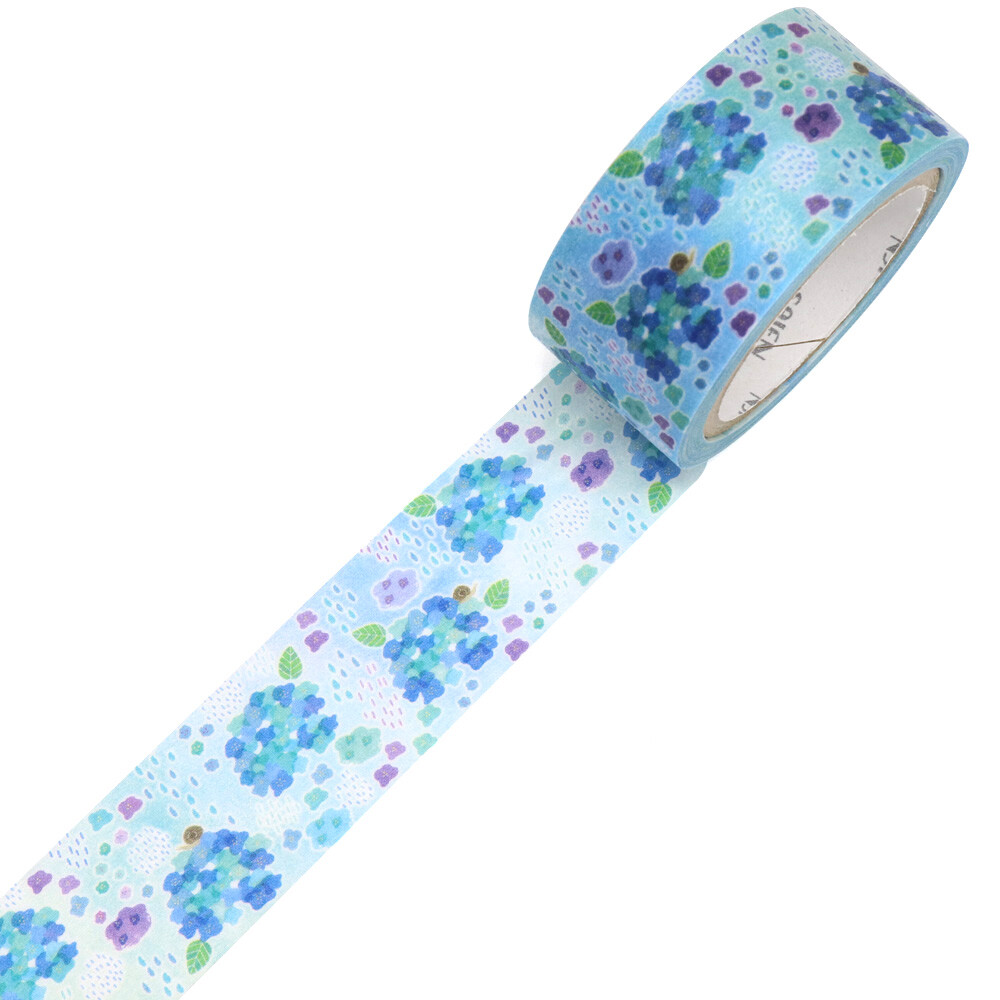 SAIEN Rainy Hydrangea Washi Tape 20mm x 7m