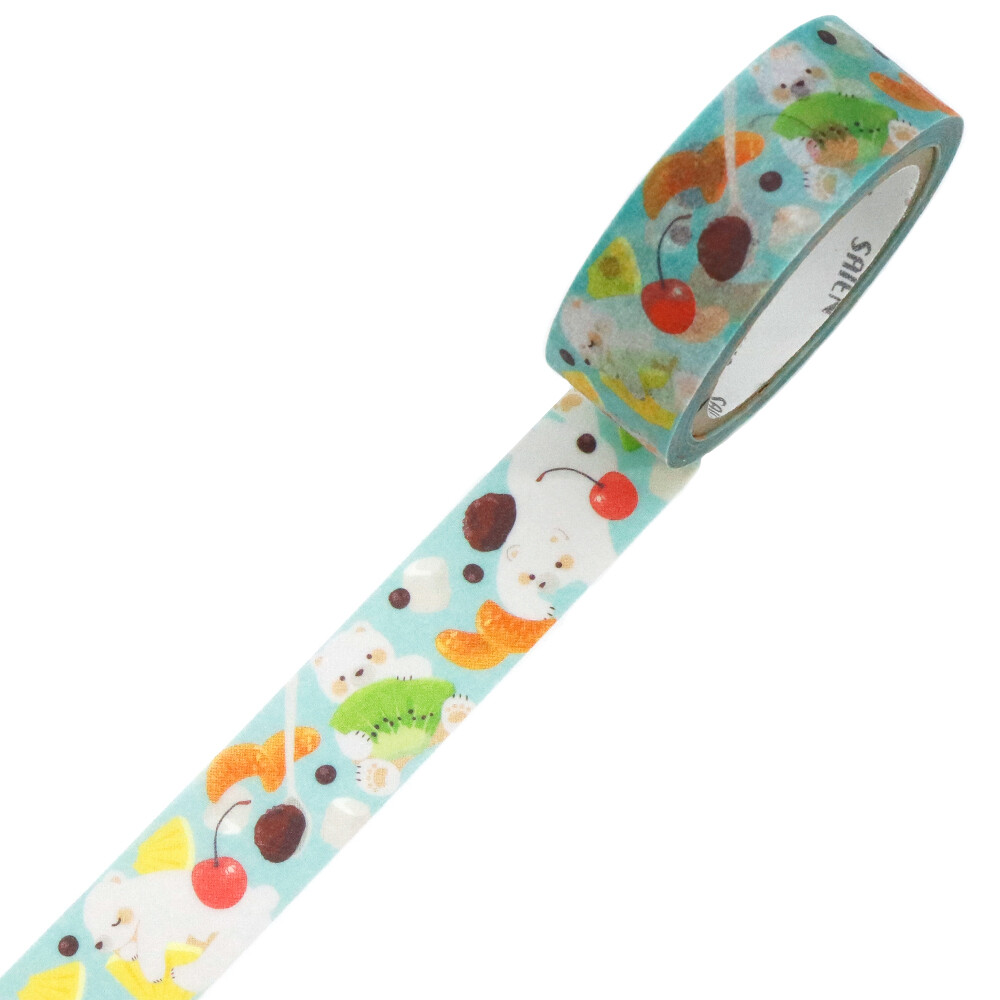 Saien Washi Tape Polar Bear Anmitsu 15mm x 7m