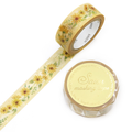 SAIEN Summer Sunflowers Gold Foil Washi Tape | 15mm - product photo