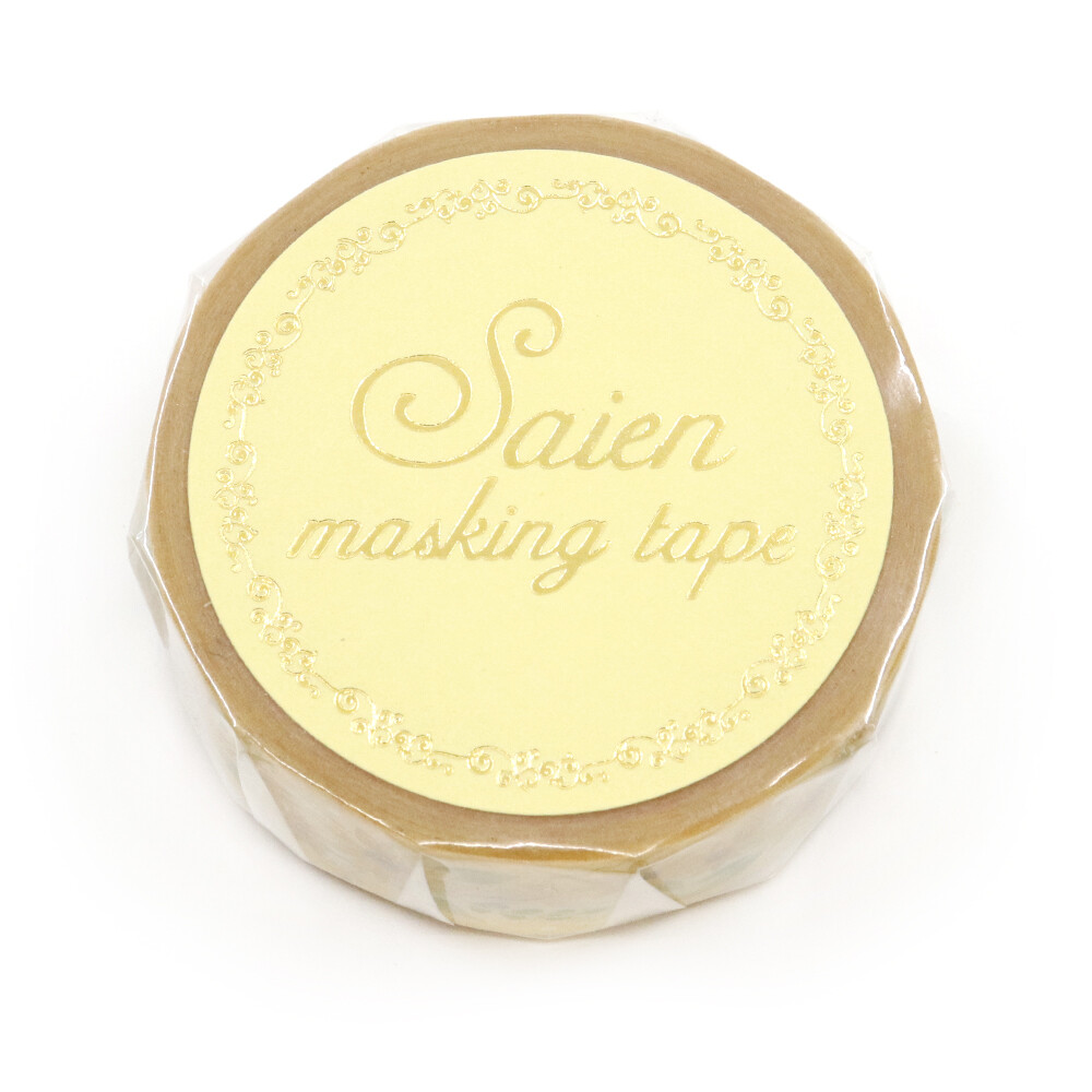 SAIEN Summer Sunflowers Gold Foil Washi Tape | 15mm - packaging