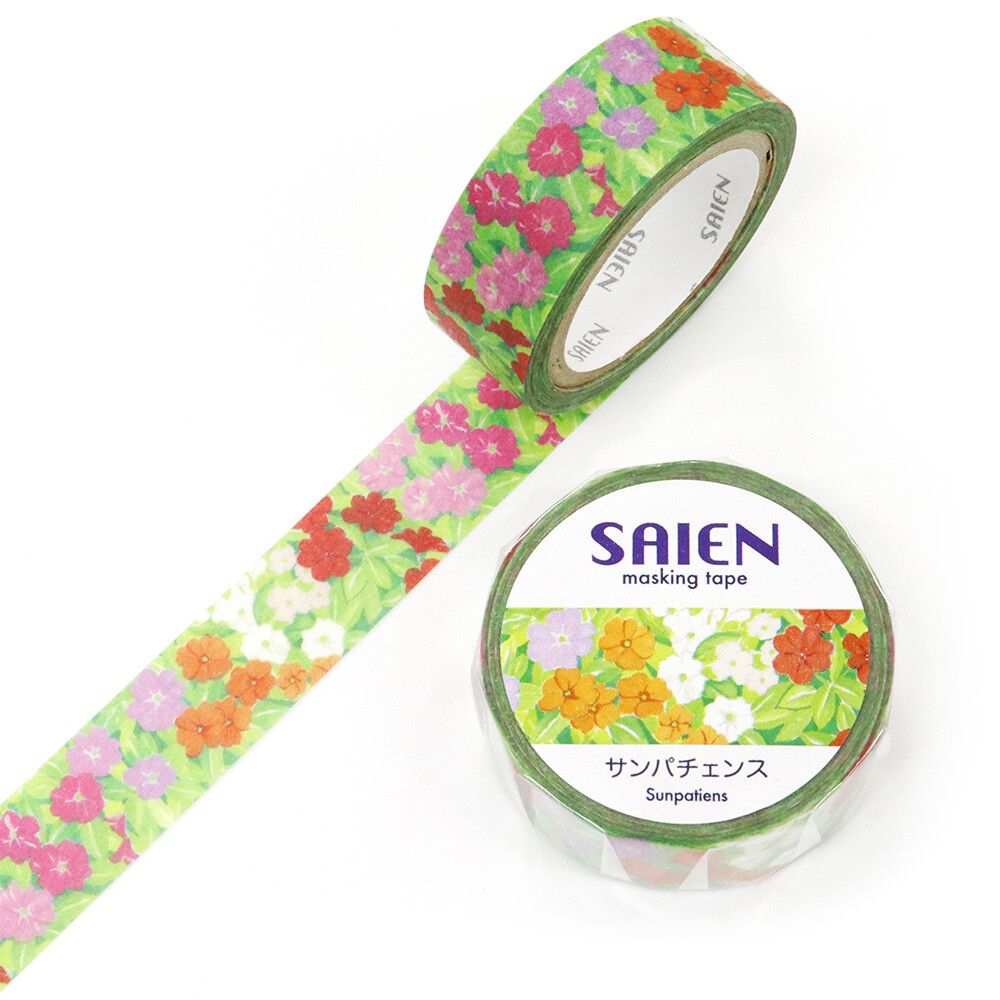 Saien Sunpacens Floral Washi Tape 15mm x 7m