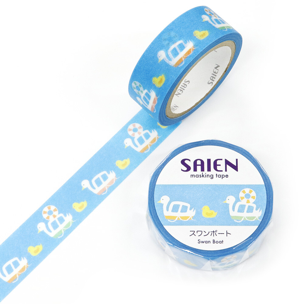Saien Swan Boat Washi Tape 15mm x 7m