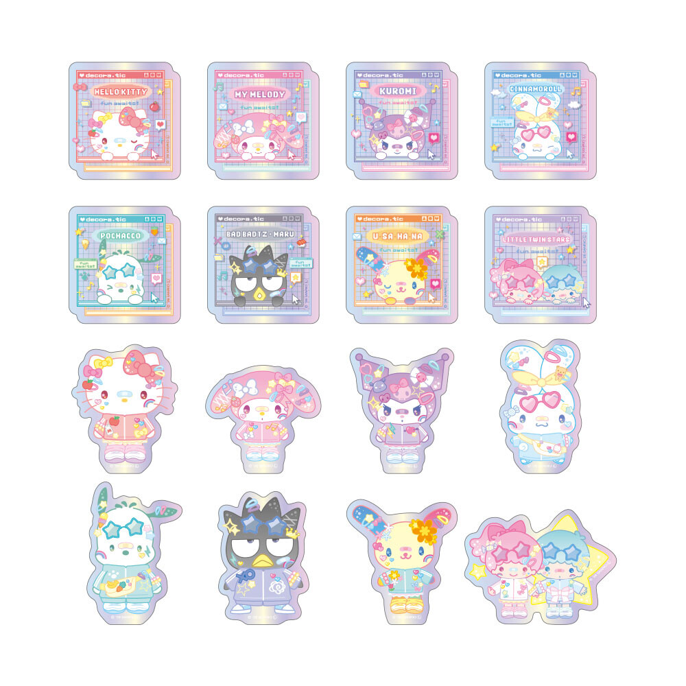 Sanrio Characters Aurora Holographic Trading Stickers - Blind Pack - product image