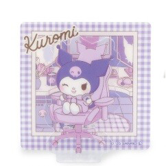 Kuromi Retro Gingham Clip - Sanrio - product photo