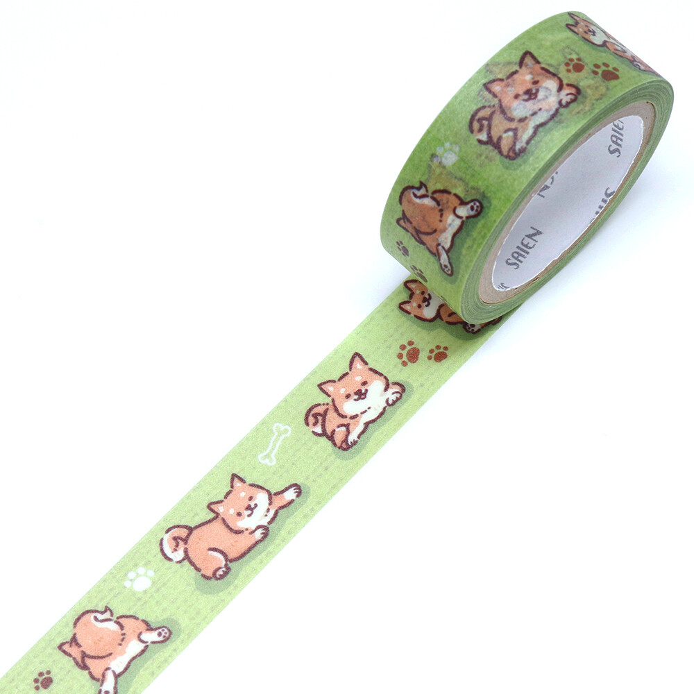 Shiba Inu Dog Washi Tape – 15mm x 7m