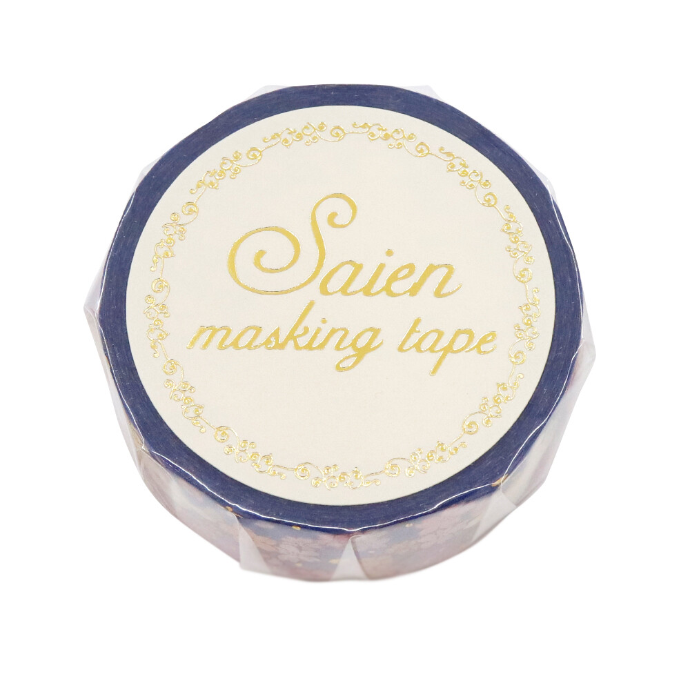 Saien Washi Tape Spring Evening Gold Leaf 15mm x 7m