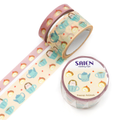 Saien Washi Tape Teacup Animals Hedgehog