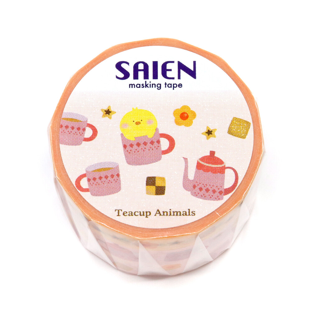 Saien Washi Tape Teacup Animals Chick