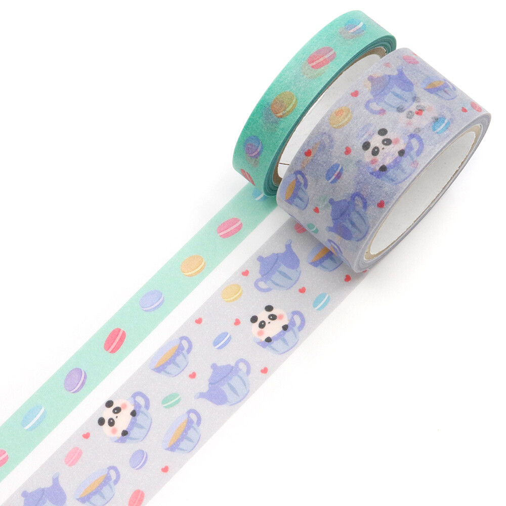 Saien Washi Tape Teacup Animals Panda