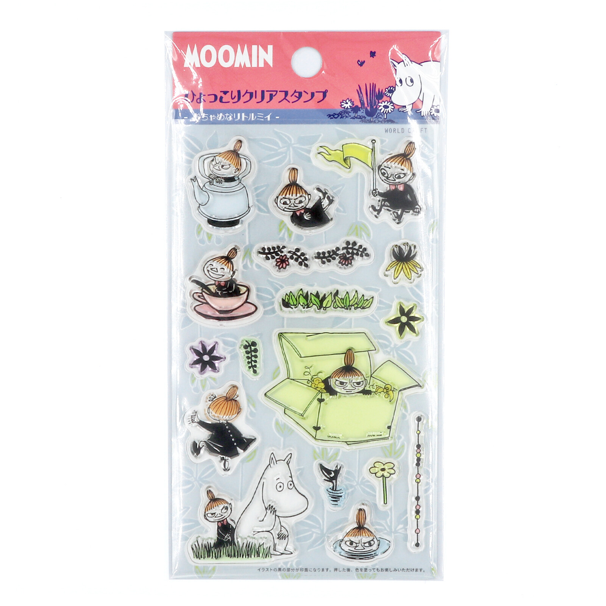 Moomin Little My Clear Stamp Set | Japanese Planner & Journal Stamps - product photo