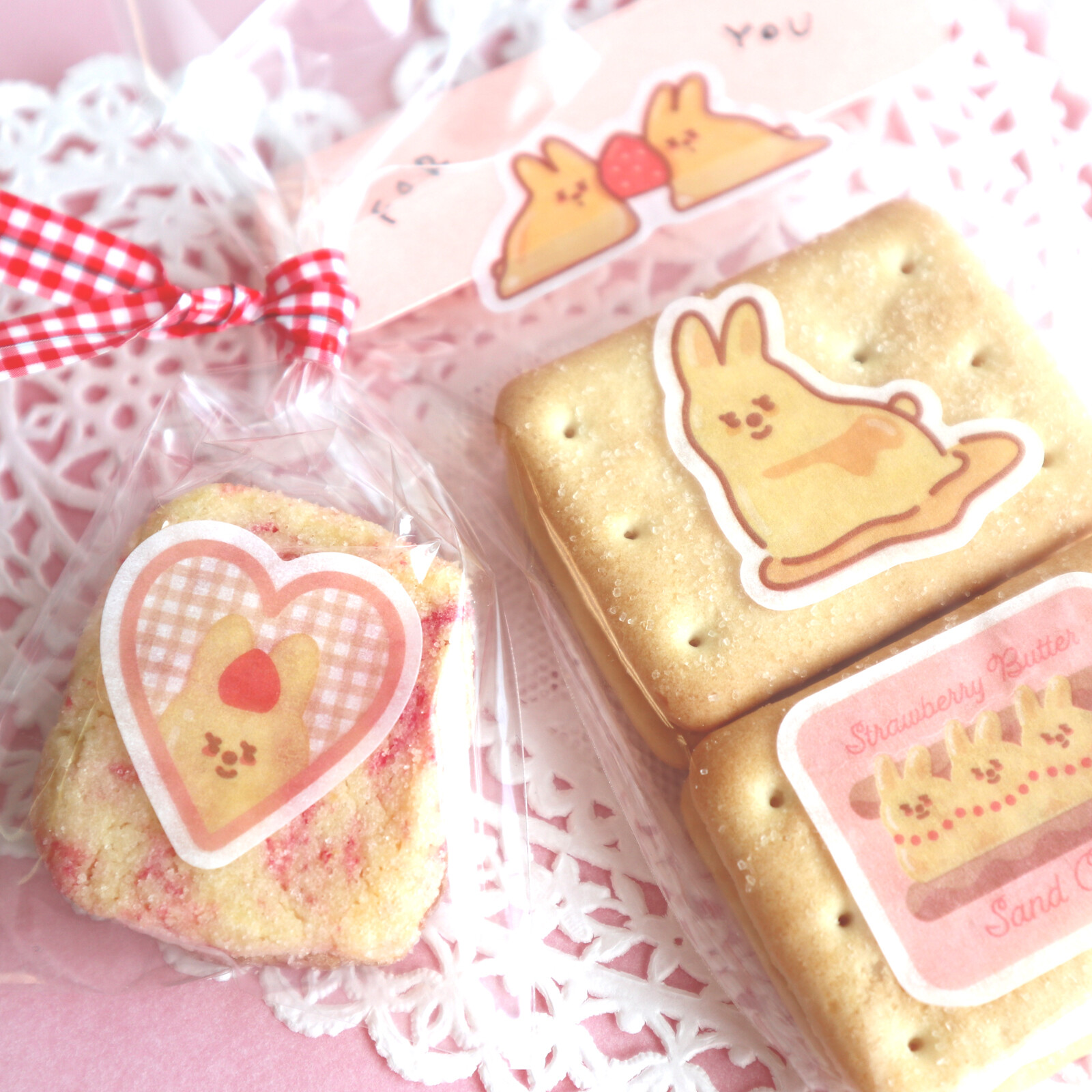 Butter Animals Flake Stickers – Cute Foodie Planner Stickers