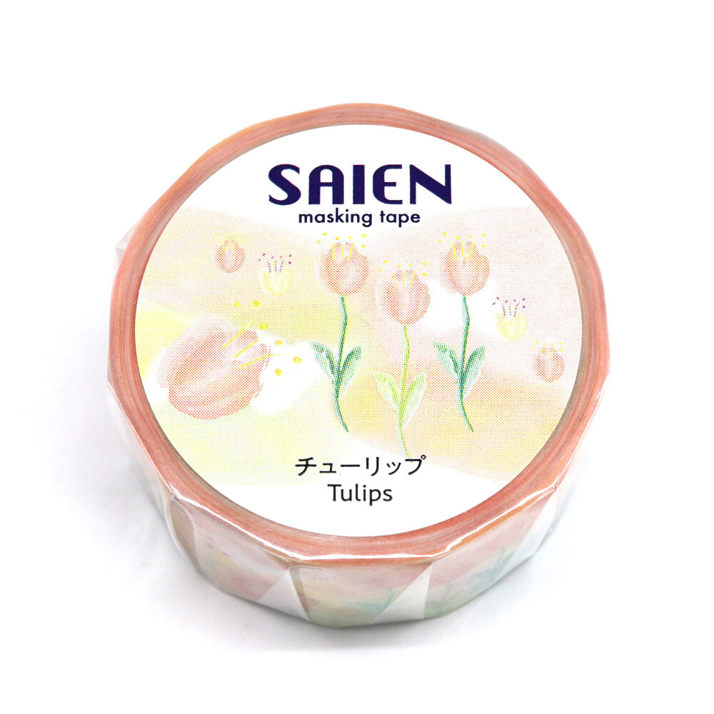 Saien Tulips Washi Tape – 20mm x 7m