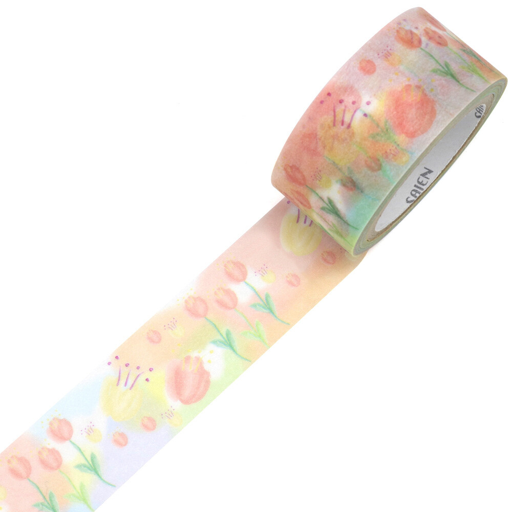 Saien Tulips Washi Tape – 20mm x 7m