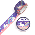 Saien Unicorn Gold & Silver Foil Washi Tape – 20mm x 5m