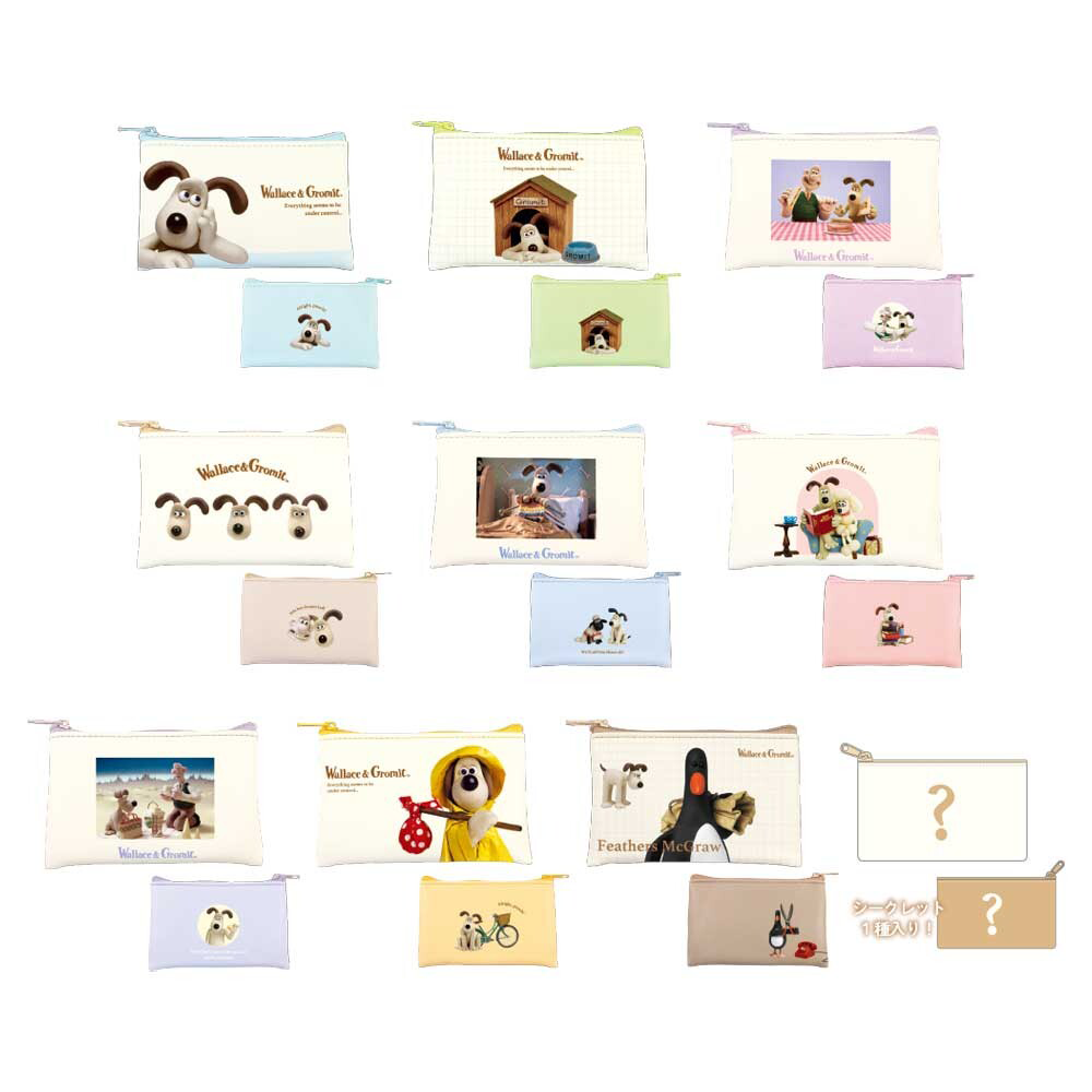 Wallace & Gromit Blind Box Mini Zipper Pouch - product photo