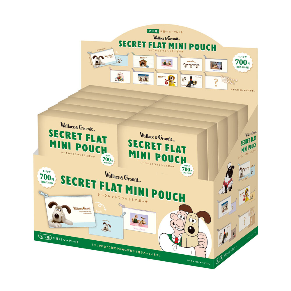 Wallace & Gromit Blind Box Mini Zipper Pouch - packaging