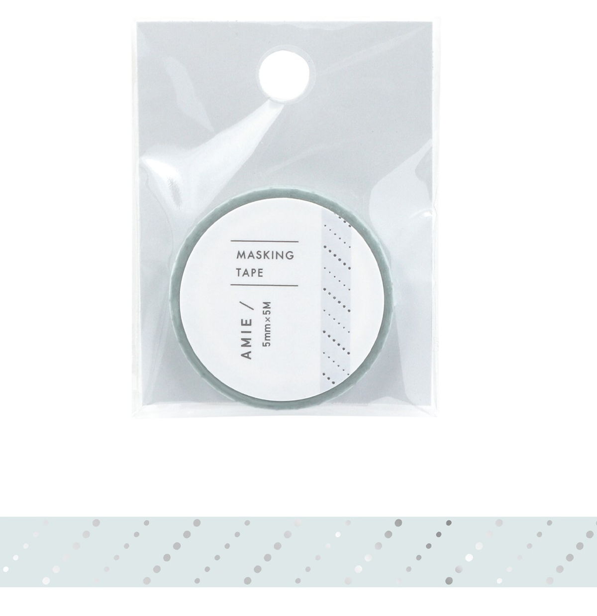 AMIE Cool Light Blue 5mm Washi Masking Tape
