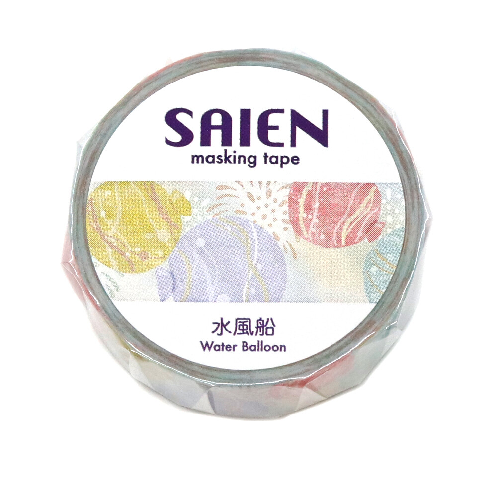 Saien Washi Tape Water Balloon 15mm x 7m