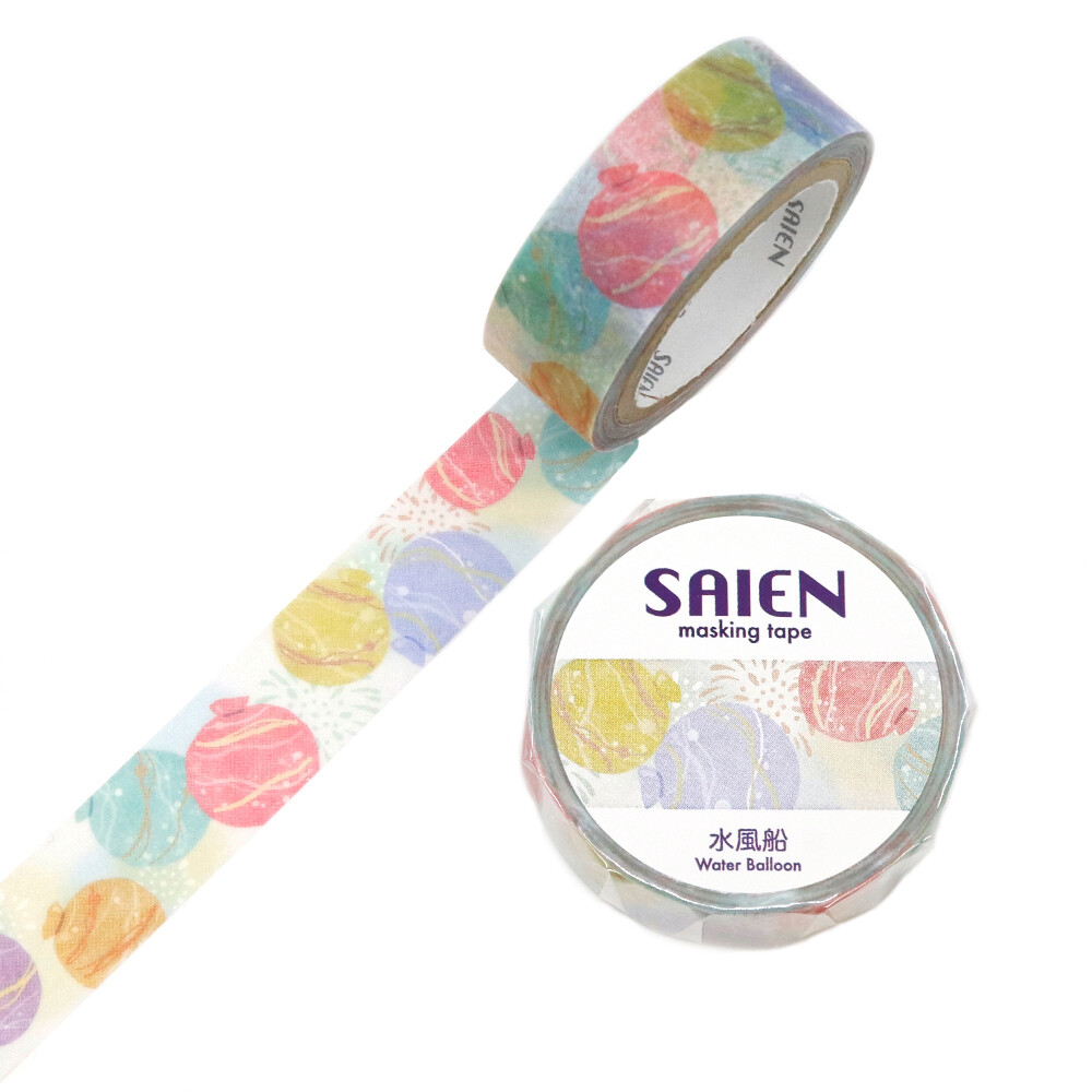 Saien Washi Tape Water Balloon 15mm x 7m
