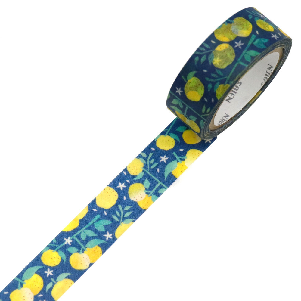 SAIEN Yuzu Japanese Washi Tape 15mm x 7m - detail