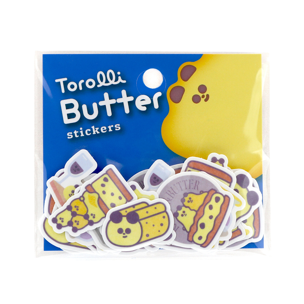 ToroOlli Butter Bear Flake Stickers - Cute Kawaii Japanese Planner Stickers - product photo