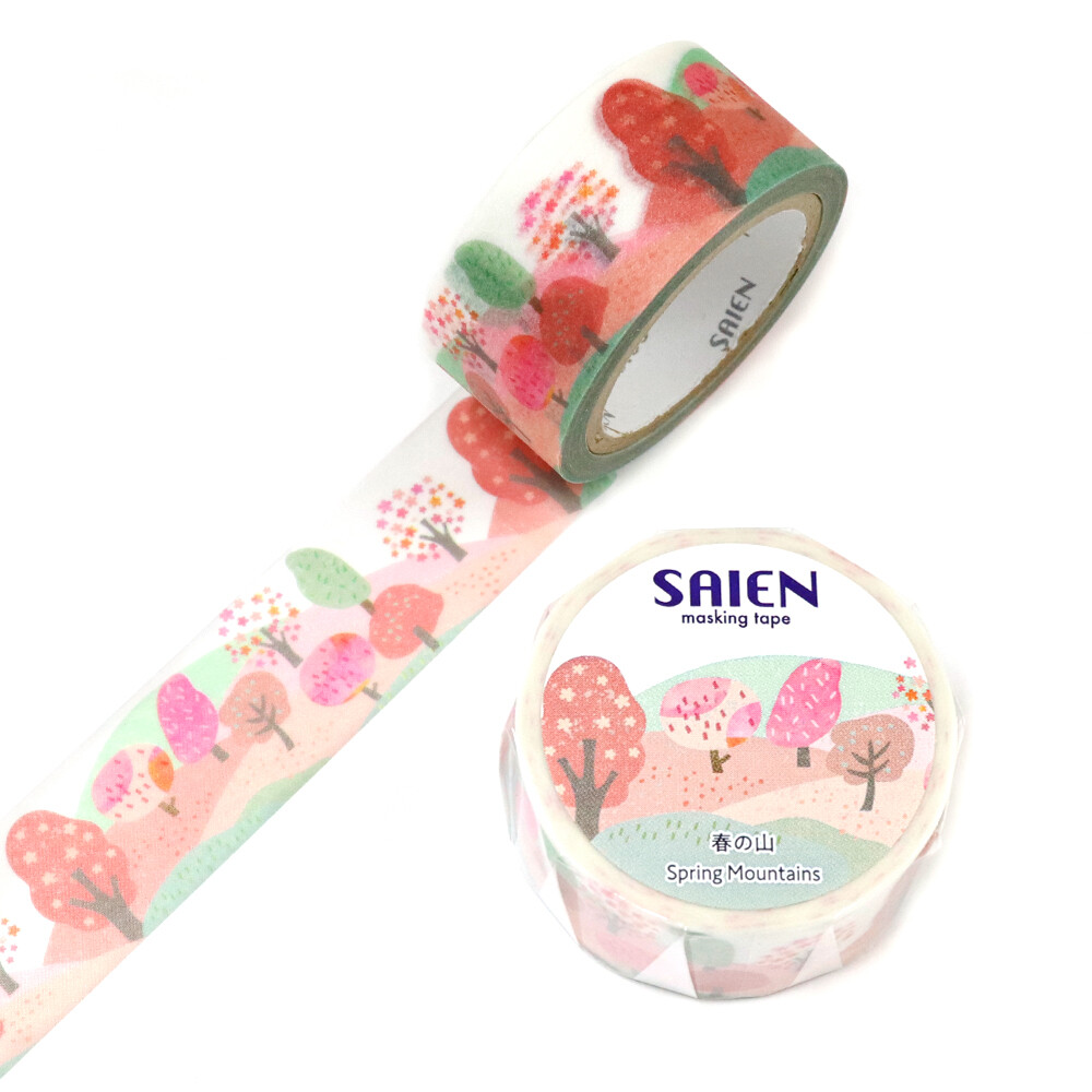 SAIEN Spring Mountain Washi Tape 20mm x 7m
