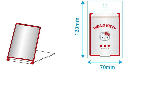 Sanrio Mini Folding Table Mirror - Hello Kitty - product image