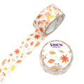 SAIEN Wooden Leaves Japanese Washi Tape 20mm x 7m - product photo